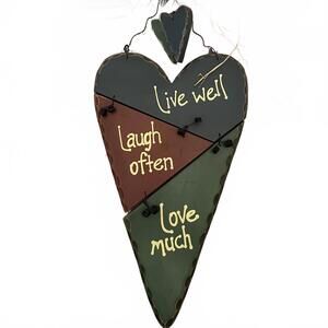 Valentine's Wooden Wall Decor with Inspirational Quotes